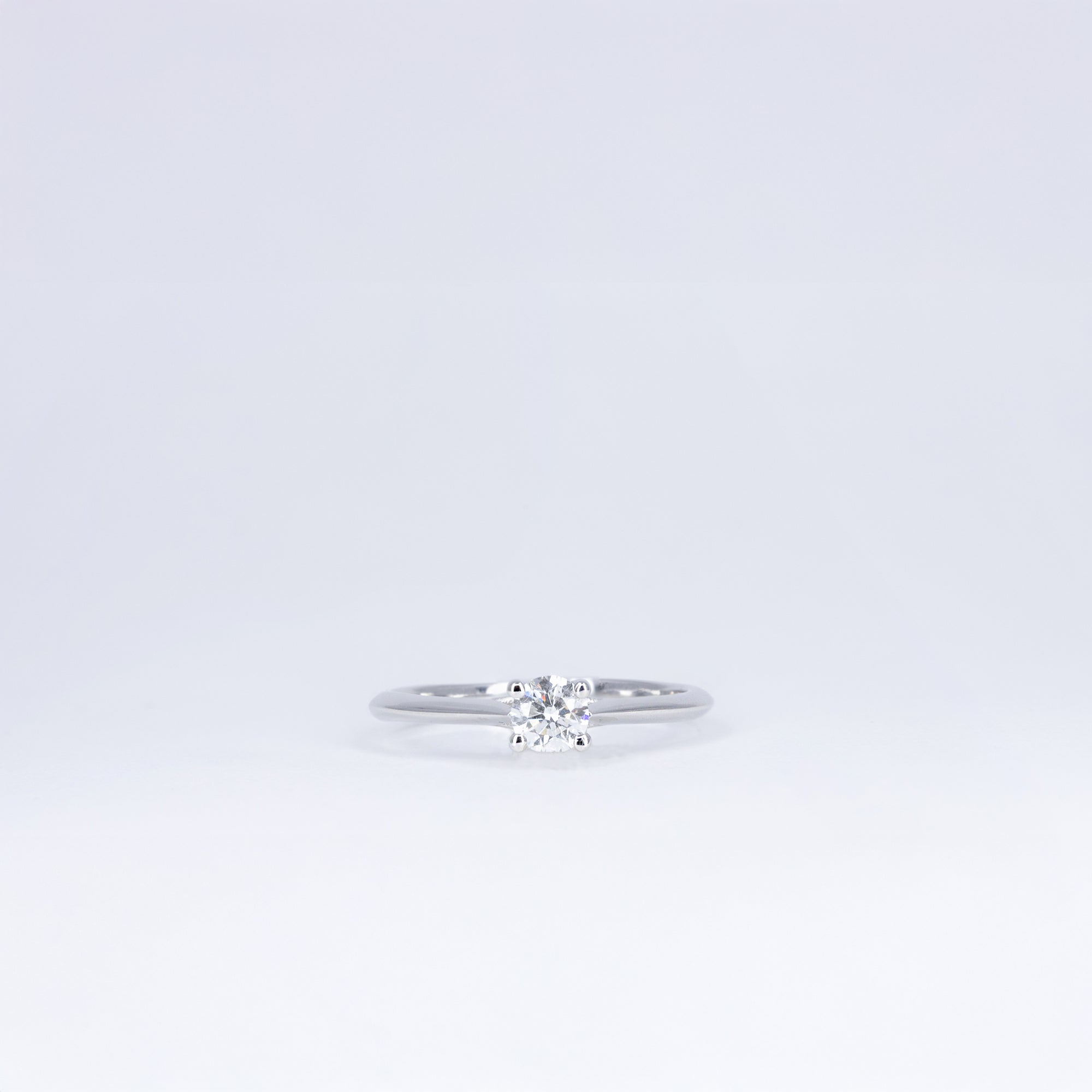 Solitaire en or blanc