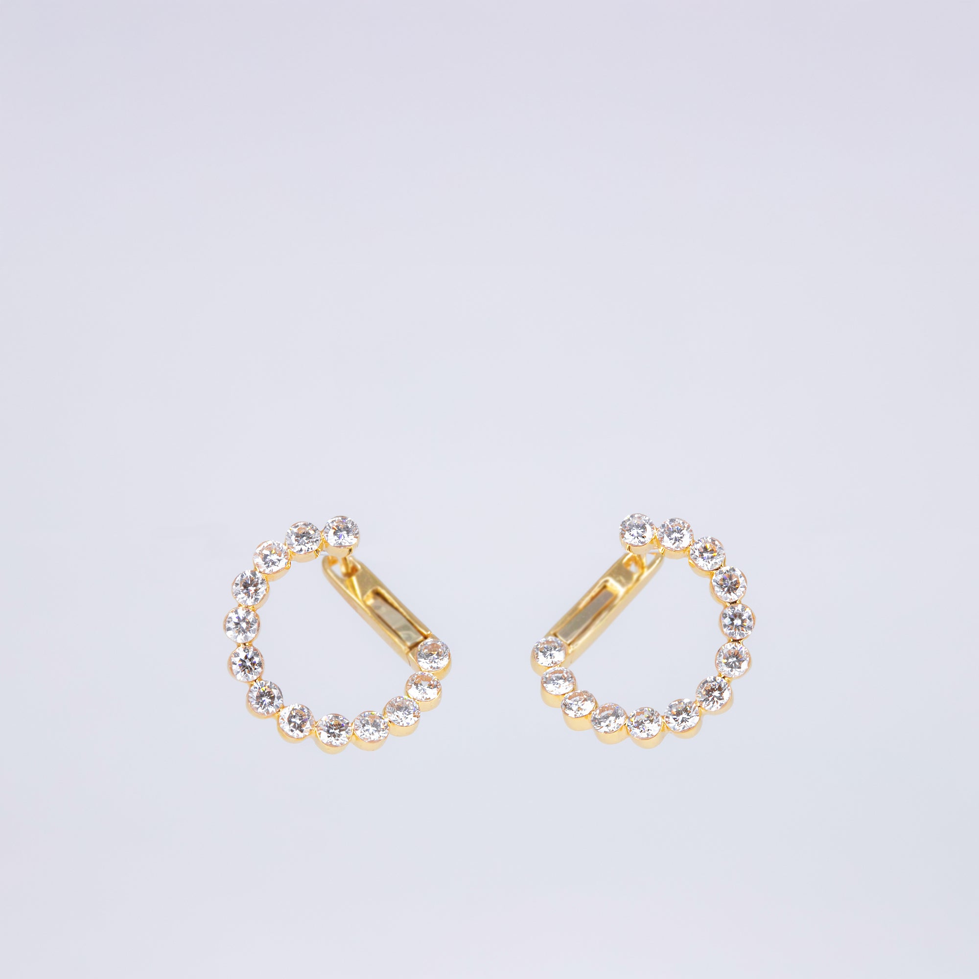 Boucles d’oreilles Créoles Diamants