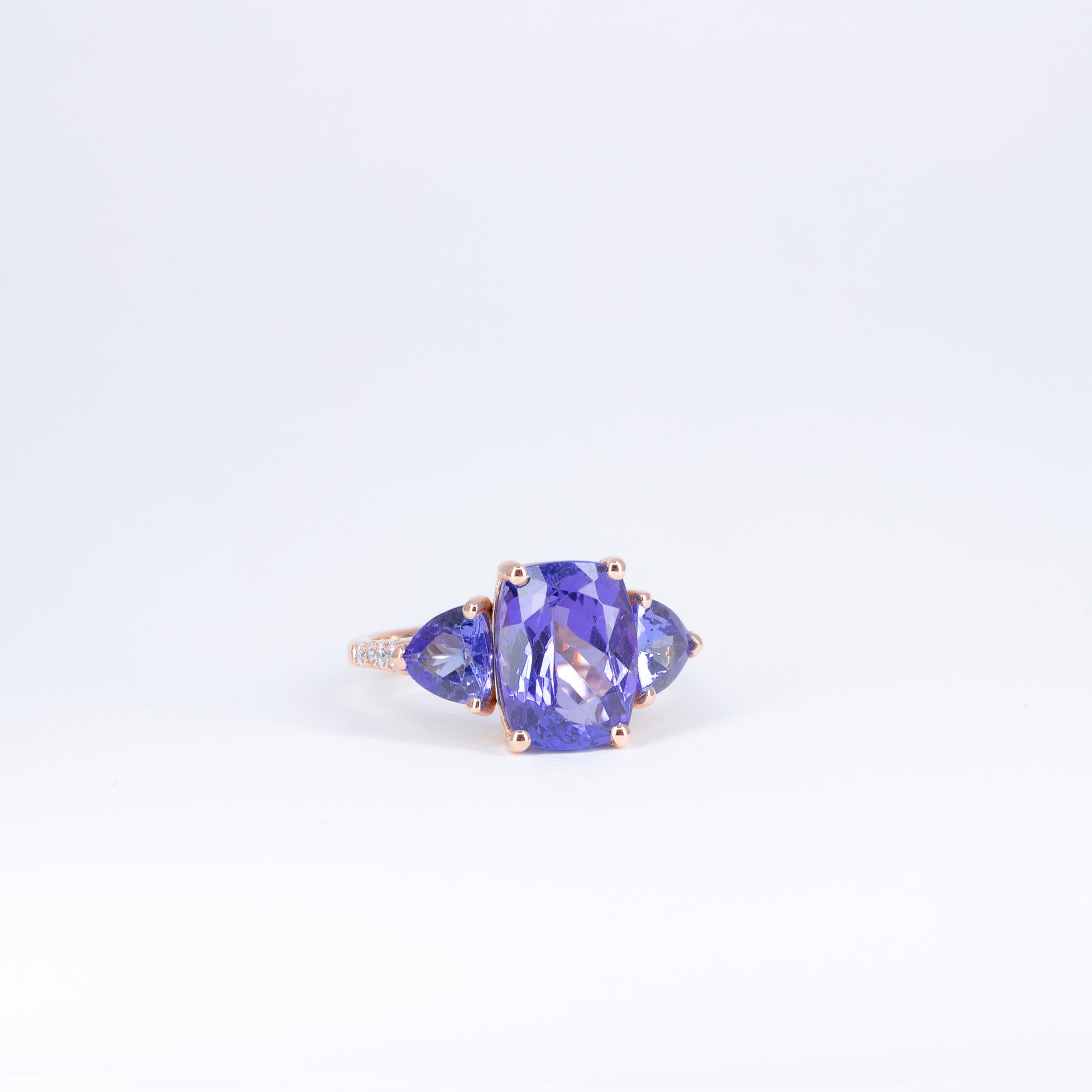 Bague Tanzanites et Diamants