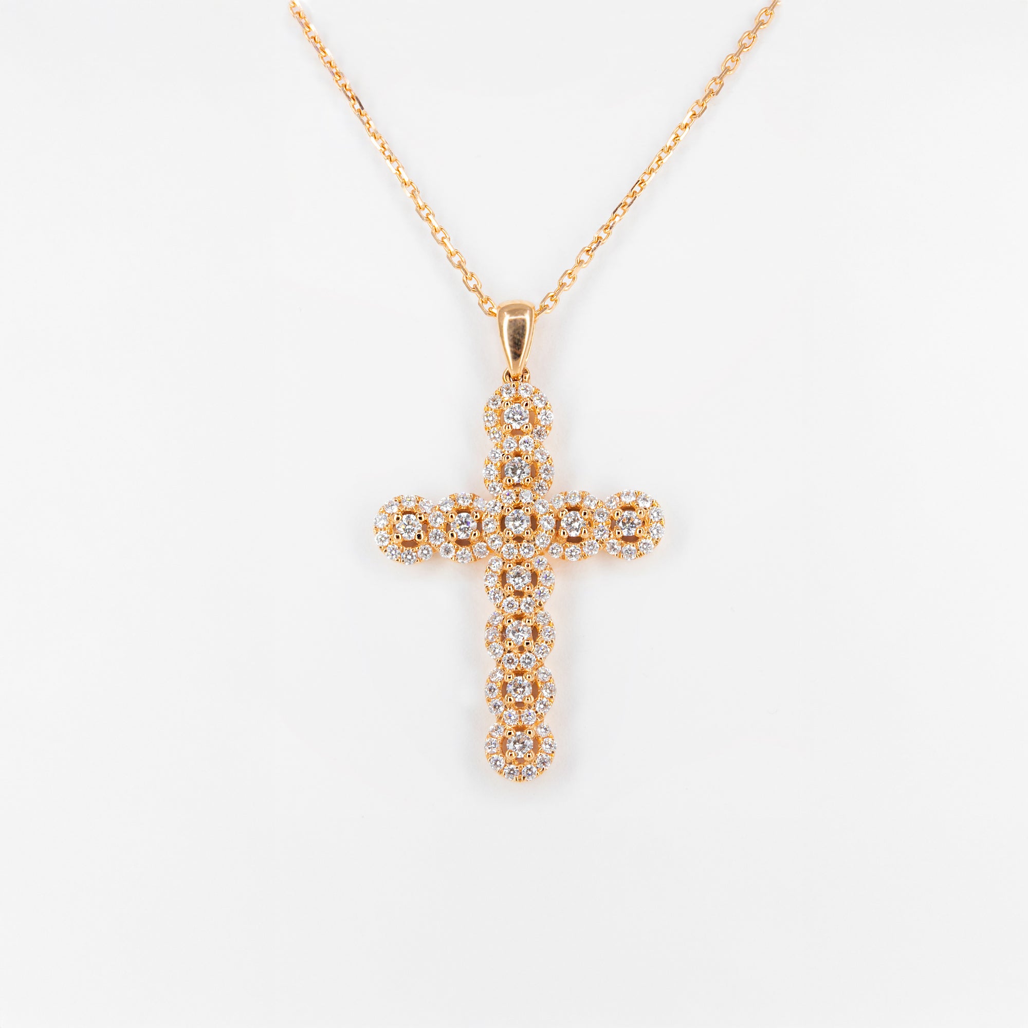Pendentif Croix diamants