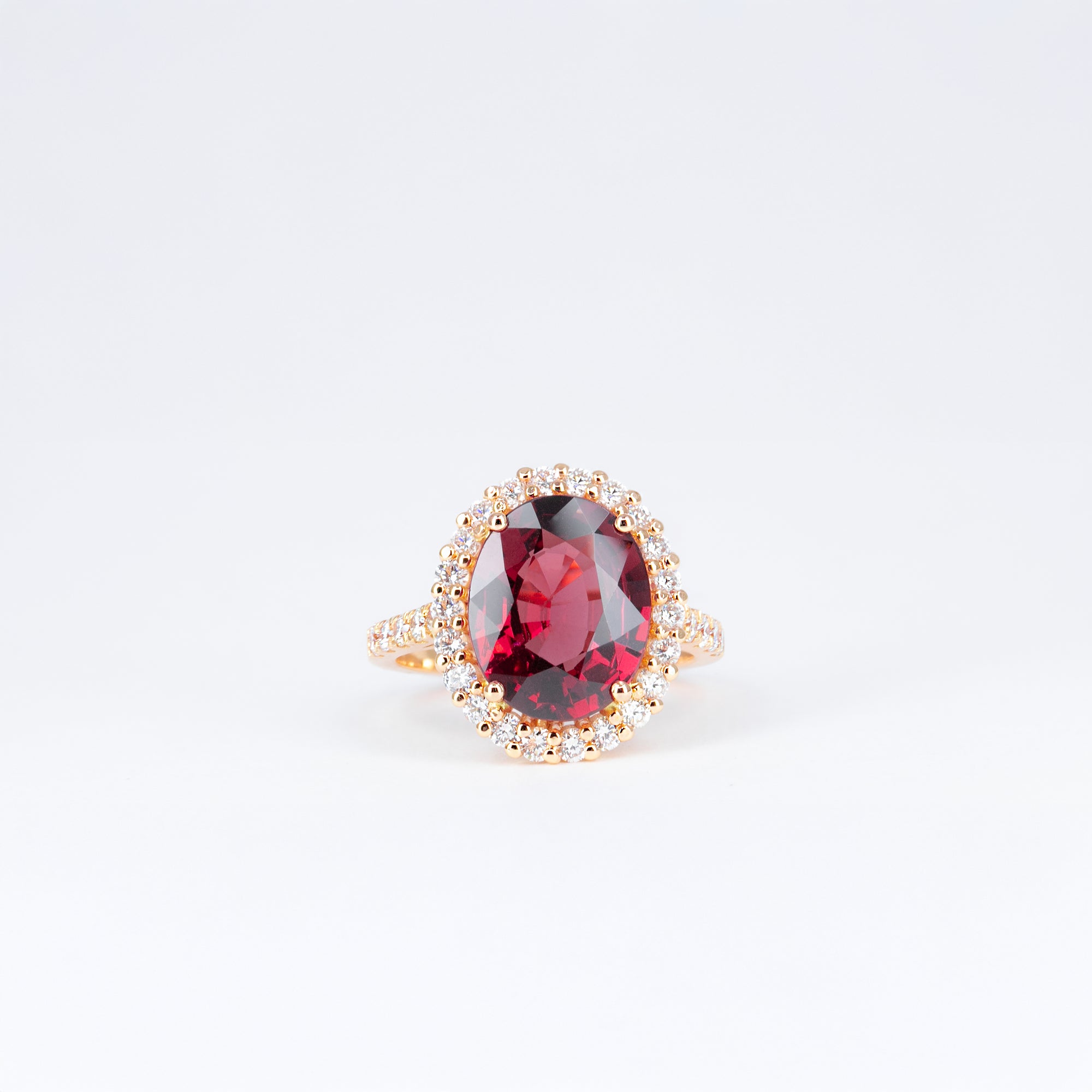 Bague Rhodolite et Diamants