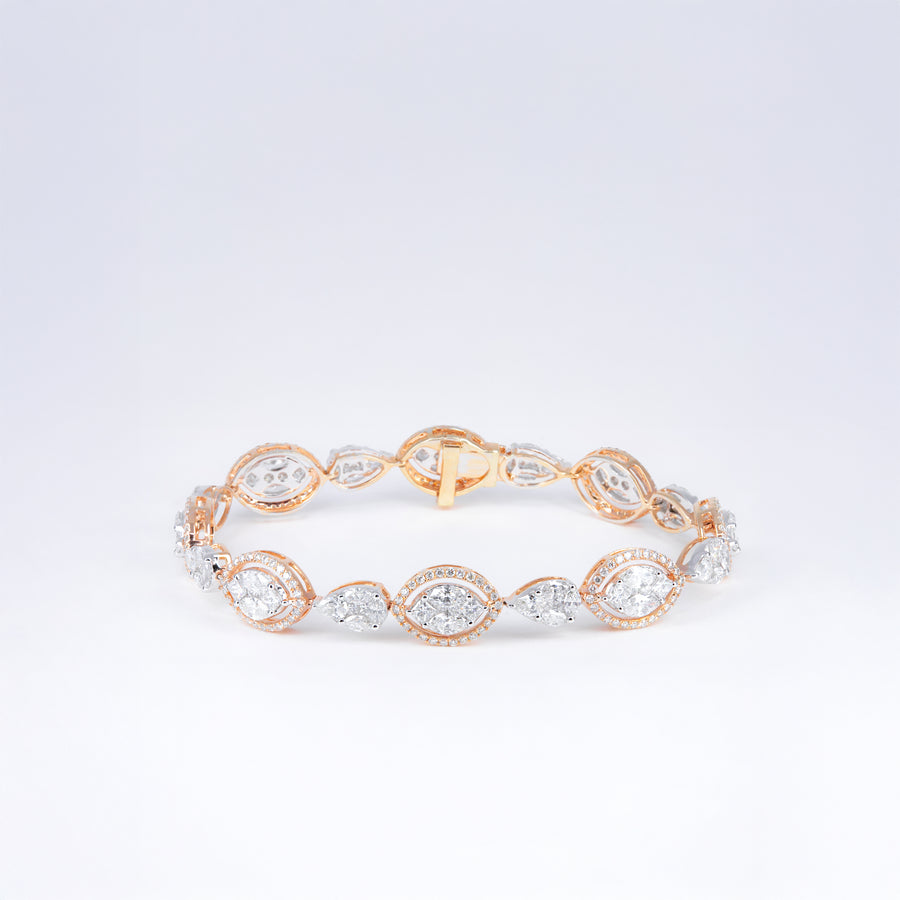 Bracelet diamants illusion