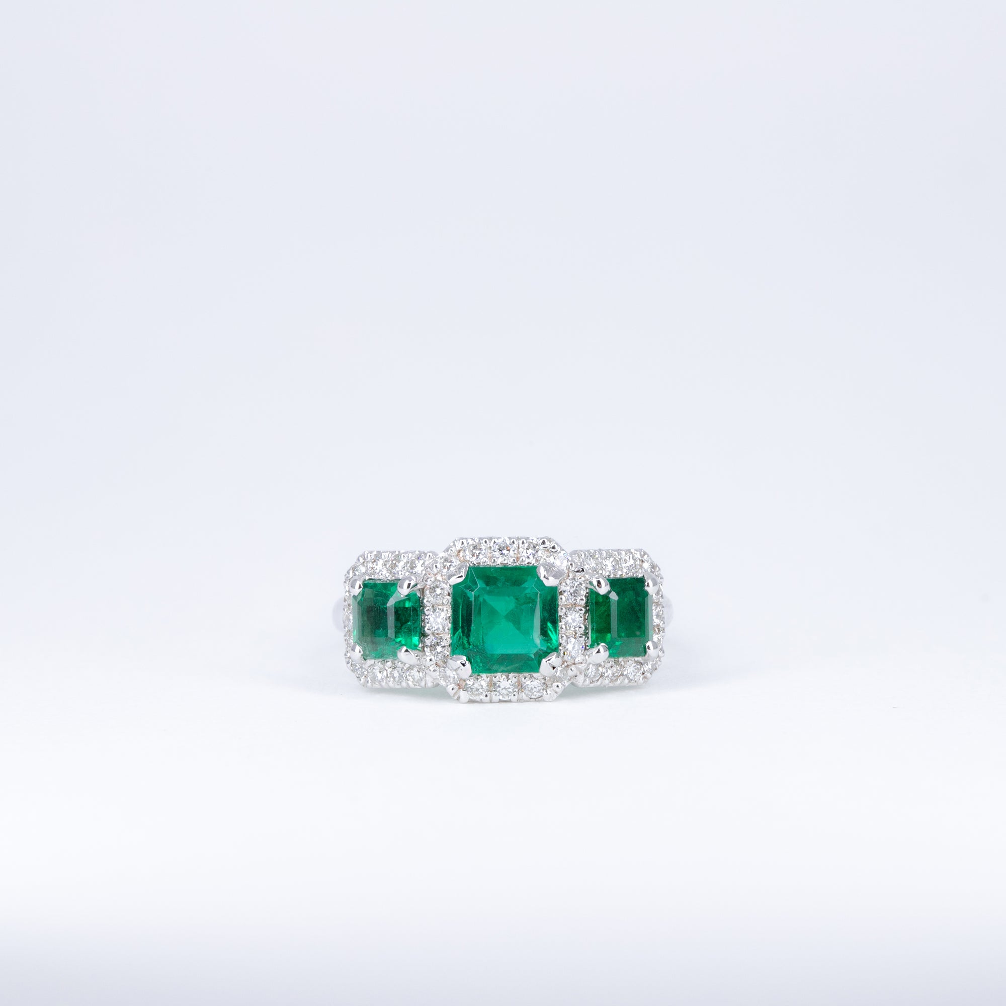 Bague Émeraudes Trio