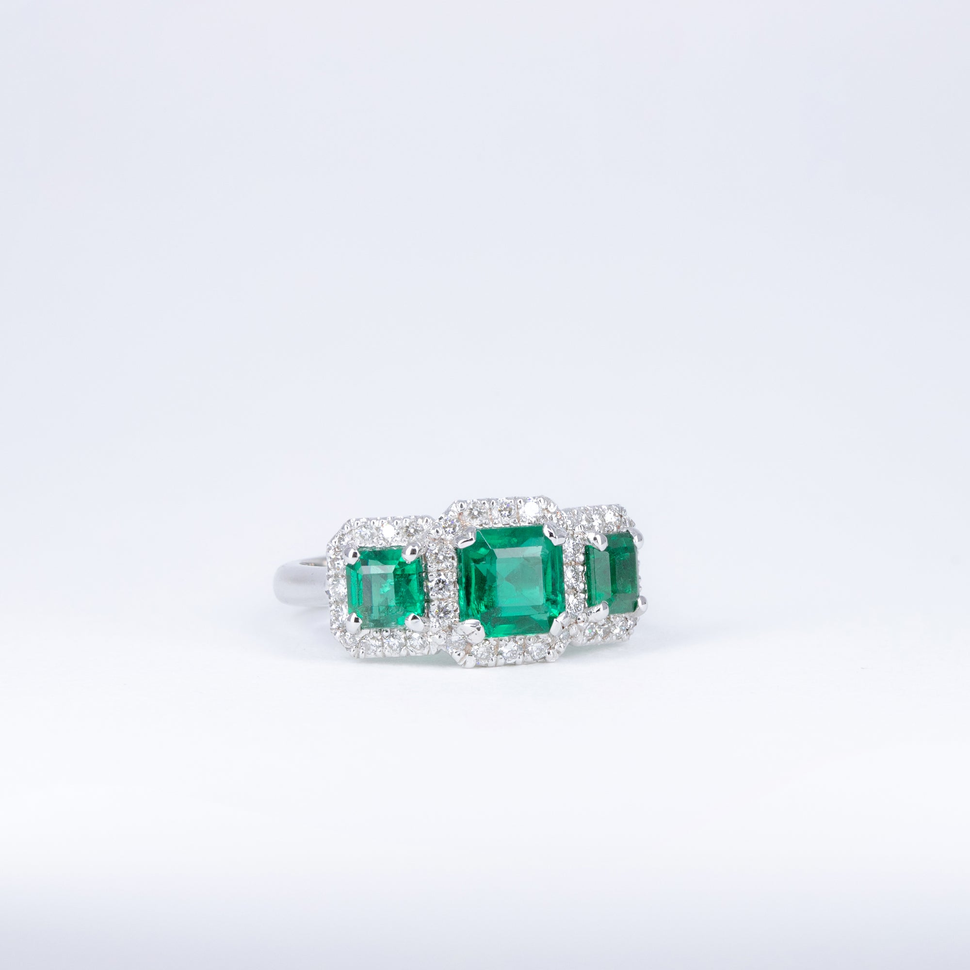 Bague Émeraudes Trio