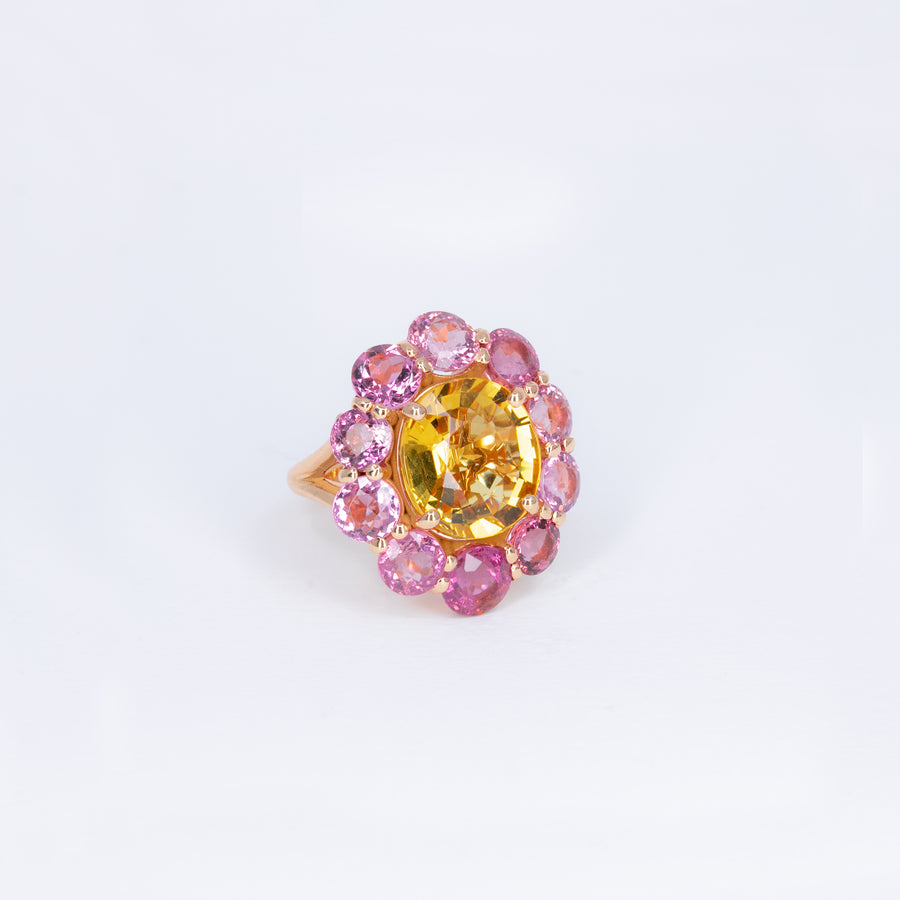 Bague Béryl et Spinelles