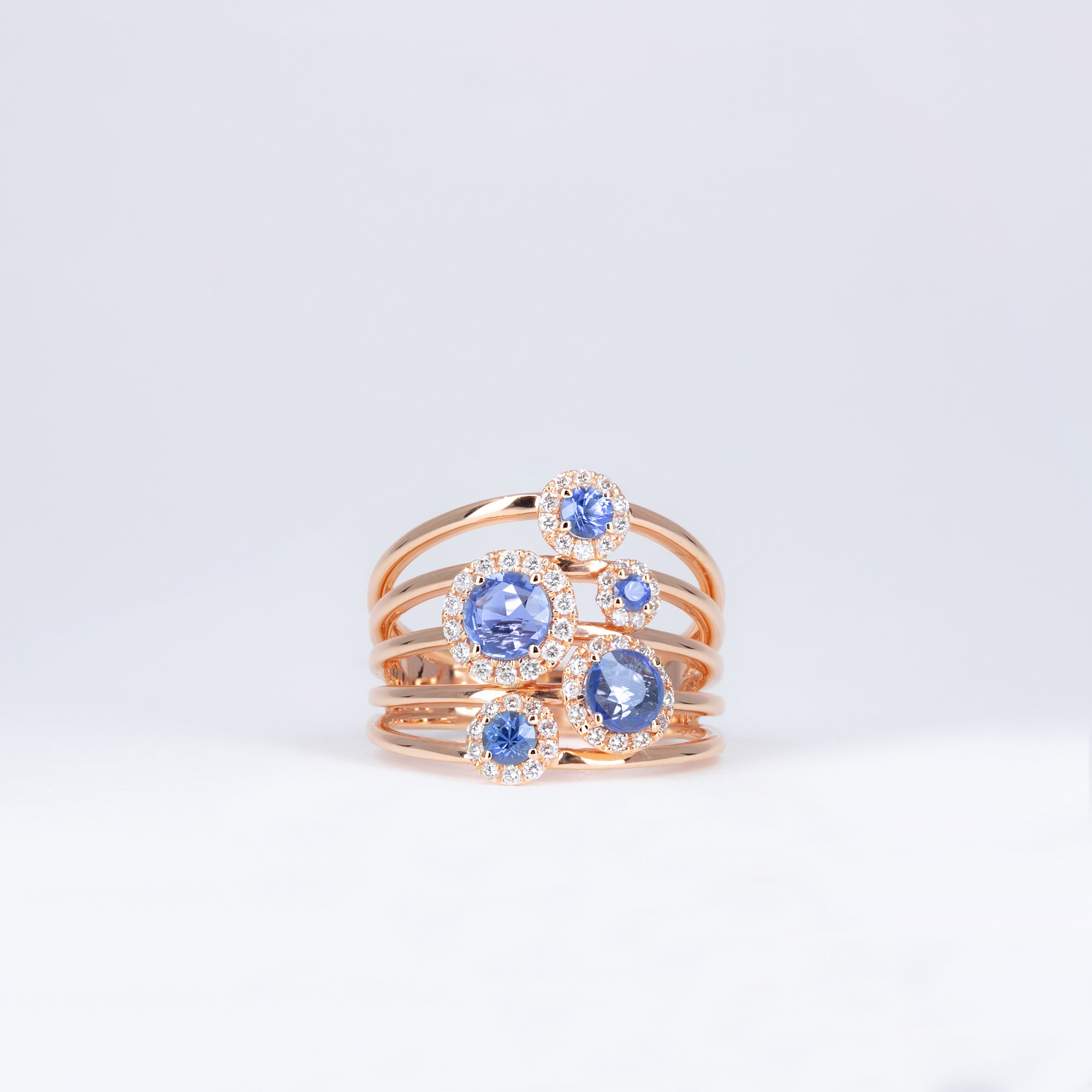 Bague Cinq Saphirs