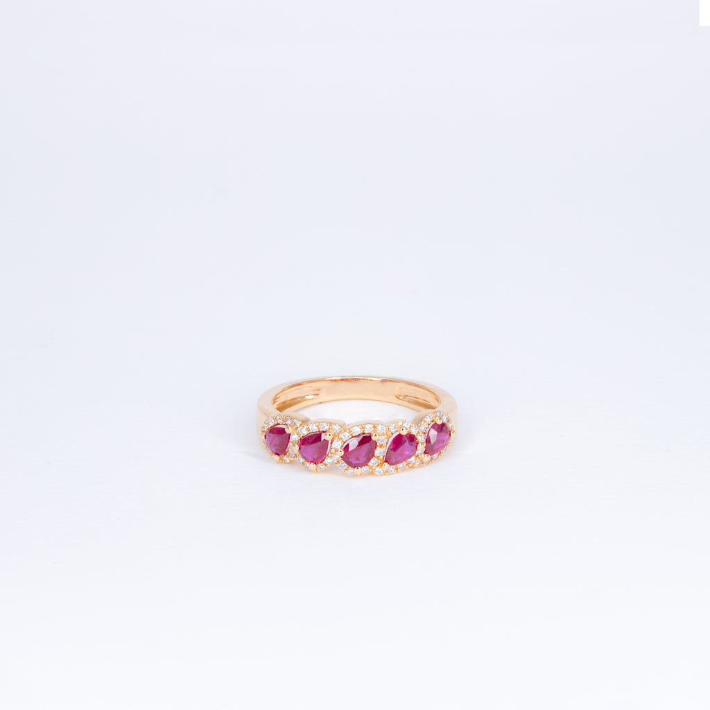 Bague Rubis Céleste