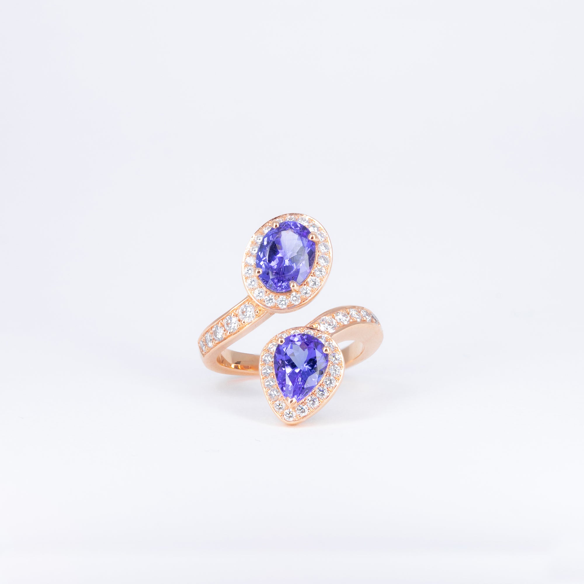Bague Tanzanites toi & moi