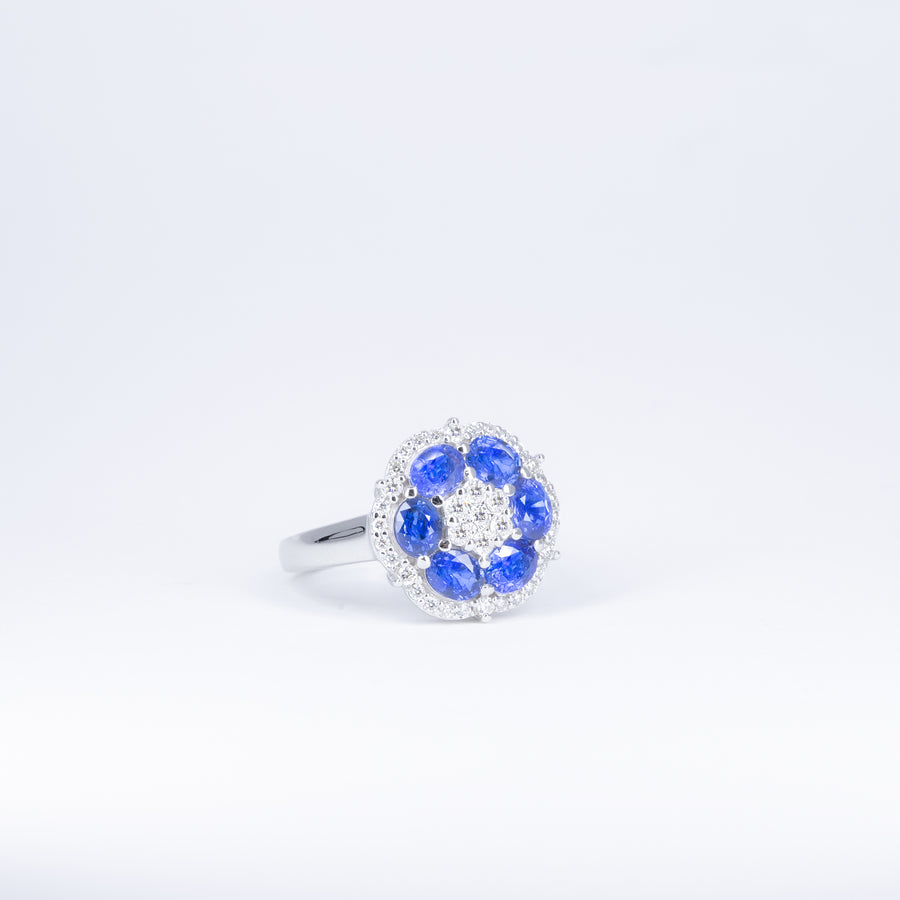 Bague Saphirs Ovale
