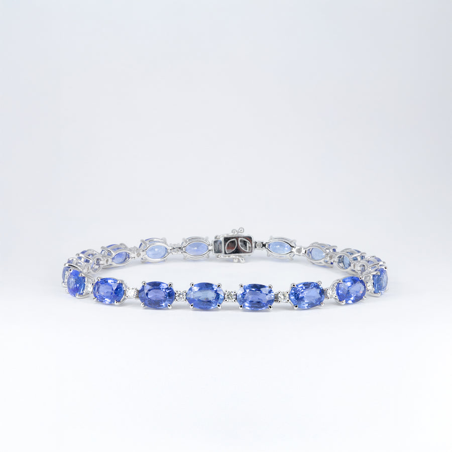 Bracelet saphirs et diamants