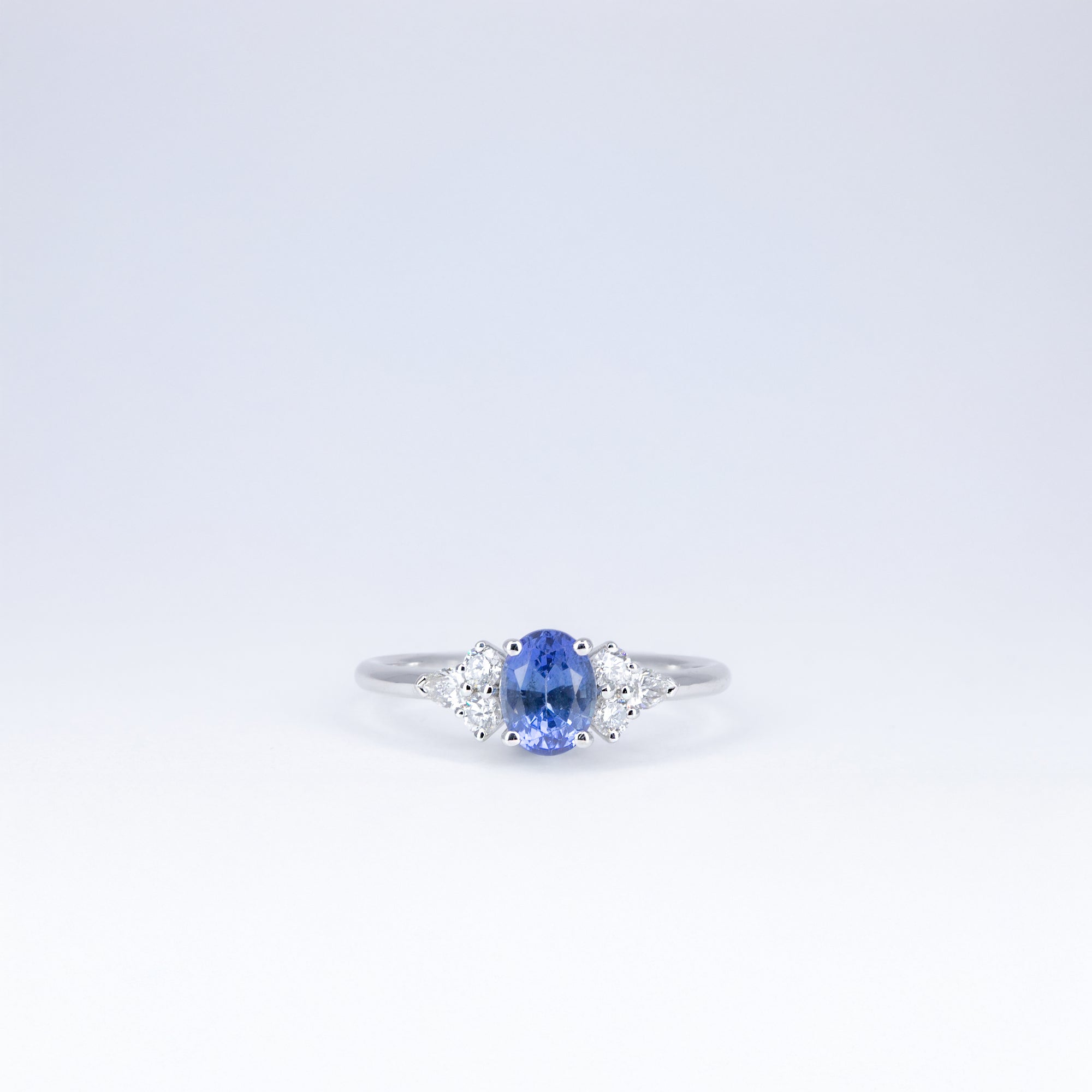 Bague saphir et diamants