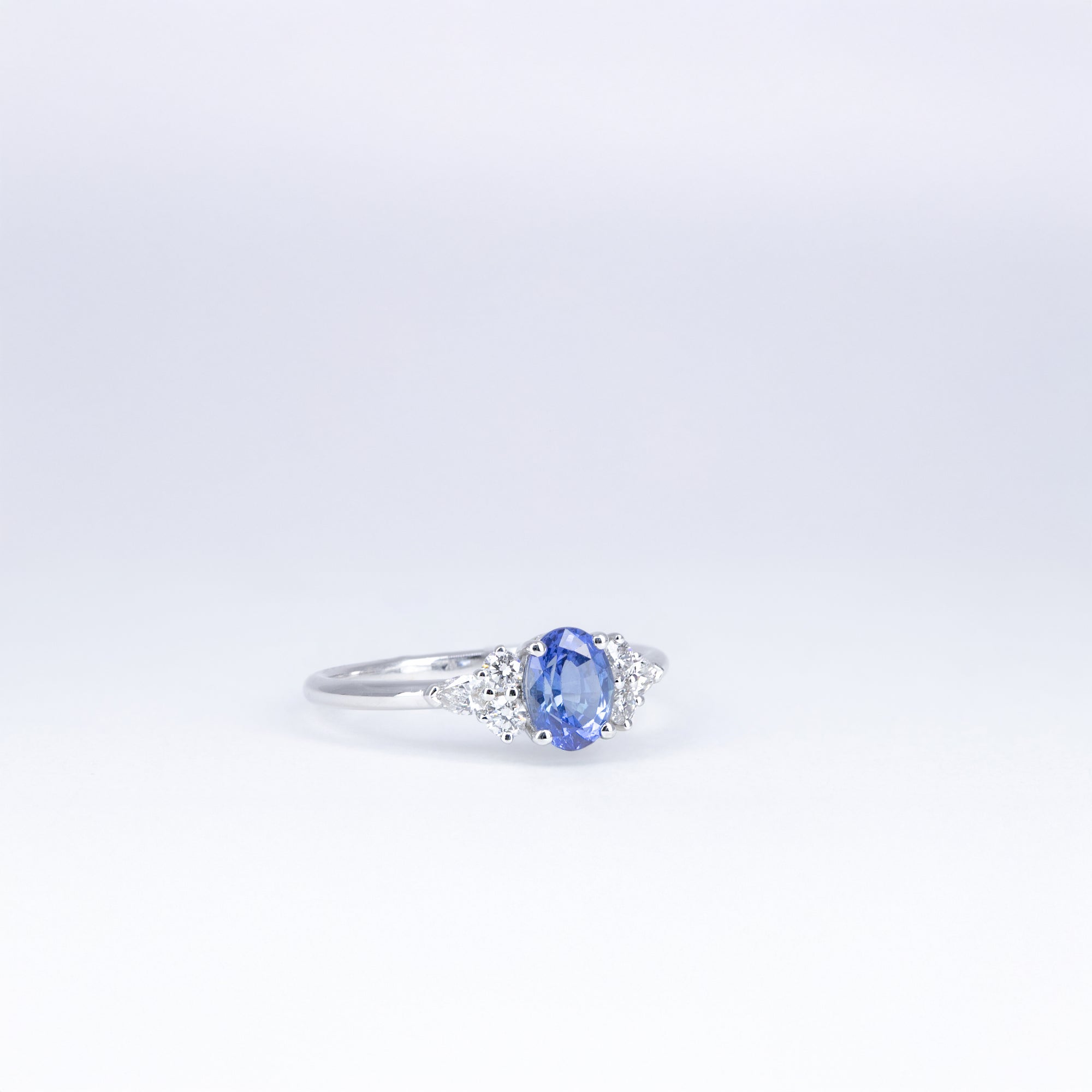 Bague saphir et diamants