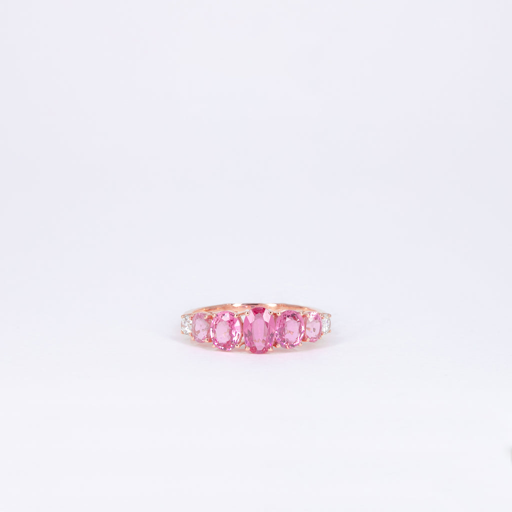 Bague Saphirs Roses