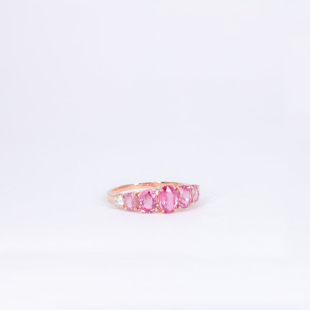 Bague Saphirs Roses