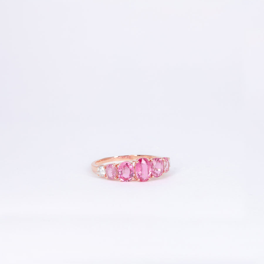 Bague Saphirs Roses