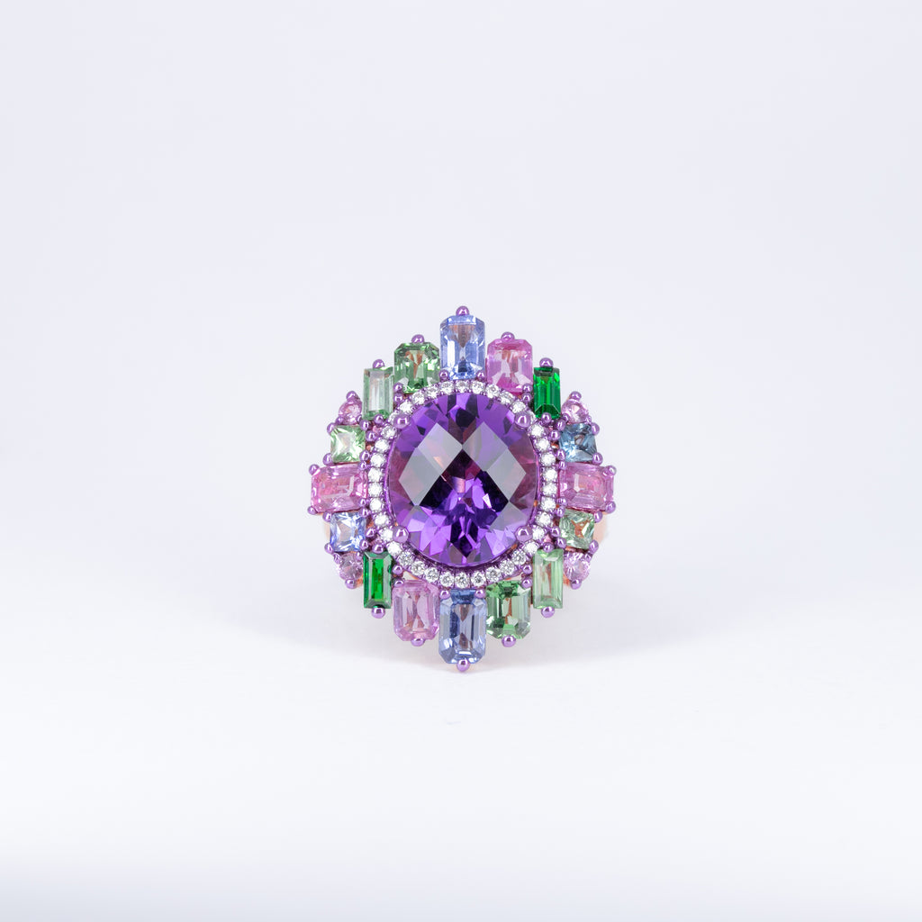 Bague Améthyste Briolette
