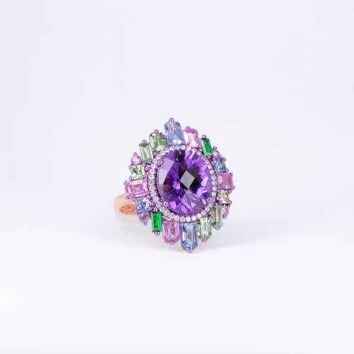 Bague Améthyste Briolette