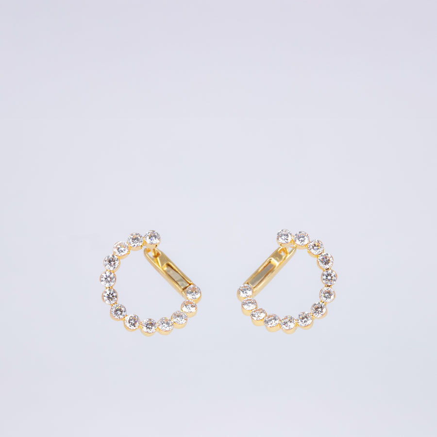 Boucles d’oreilles Créoles Diamants