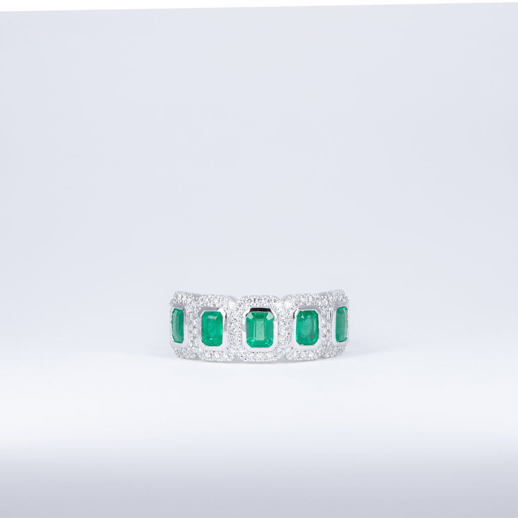 Bague Galerie d’Émeraudes