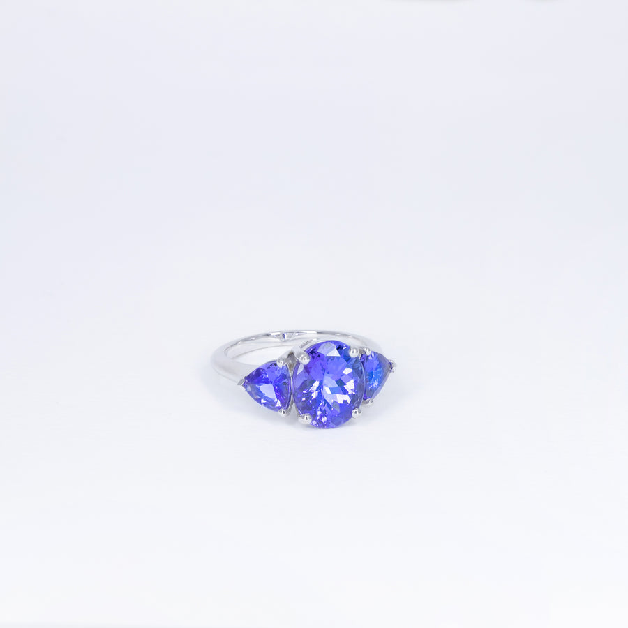 Bague Tanzanite Trio