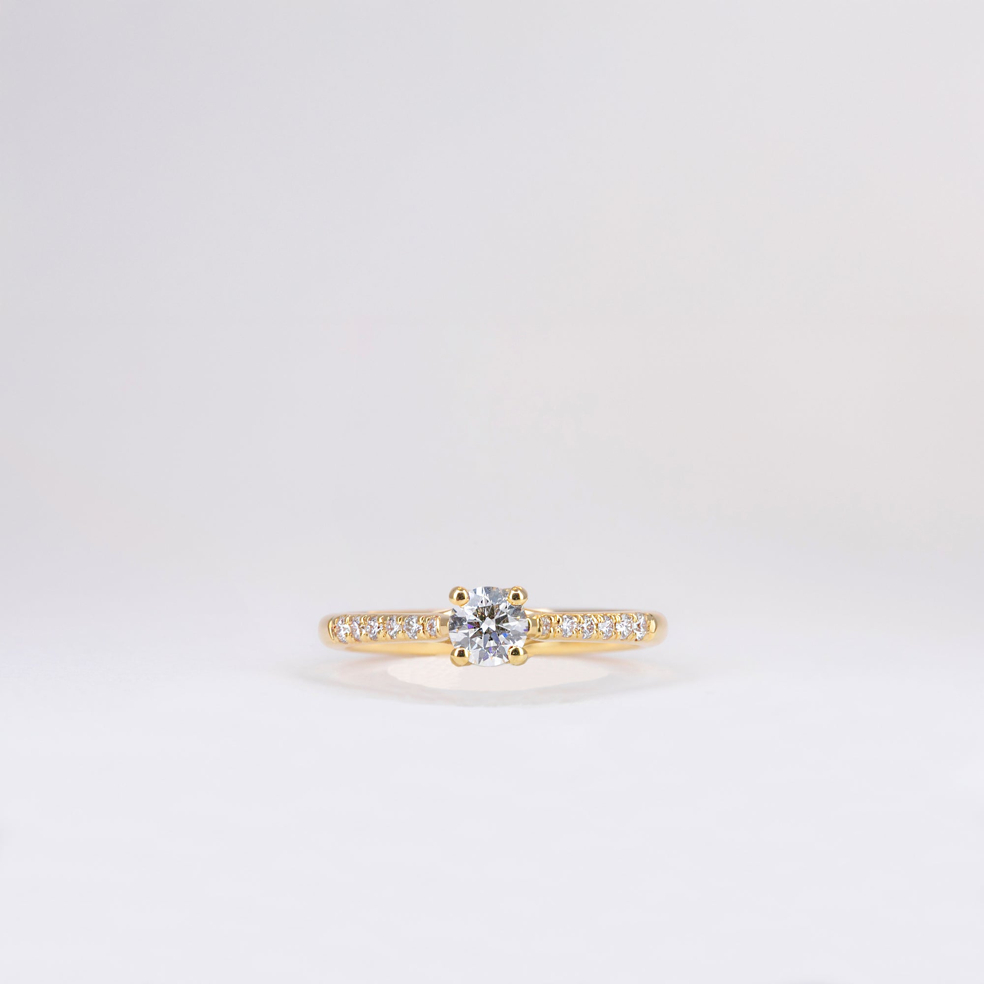 Bague Solitaire Or Jaune