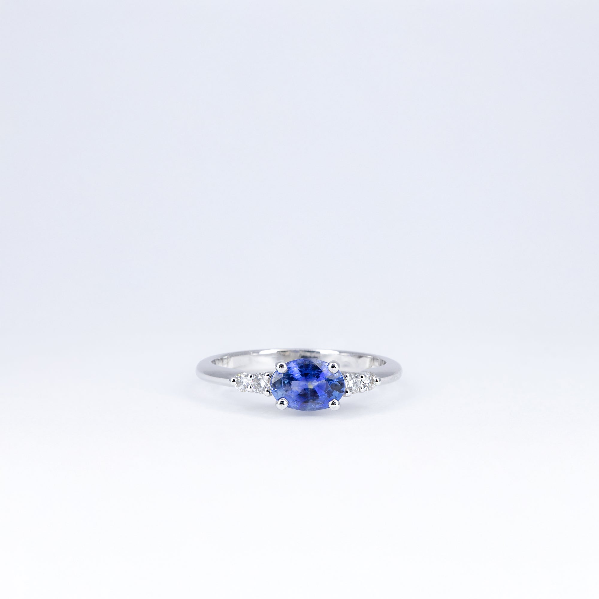 Bague saphir et diamants