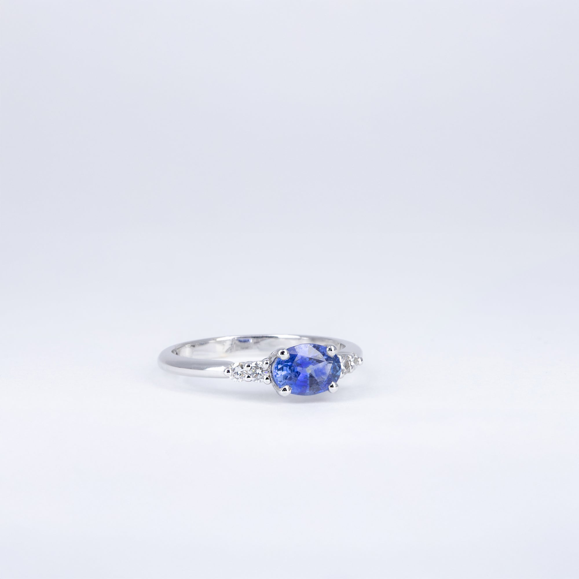 Bague saphir et diamants