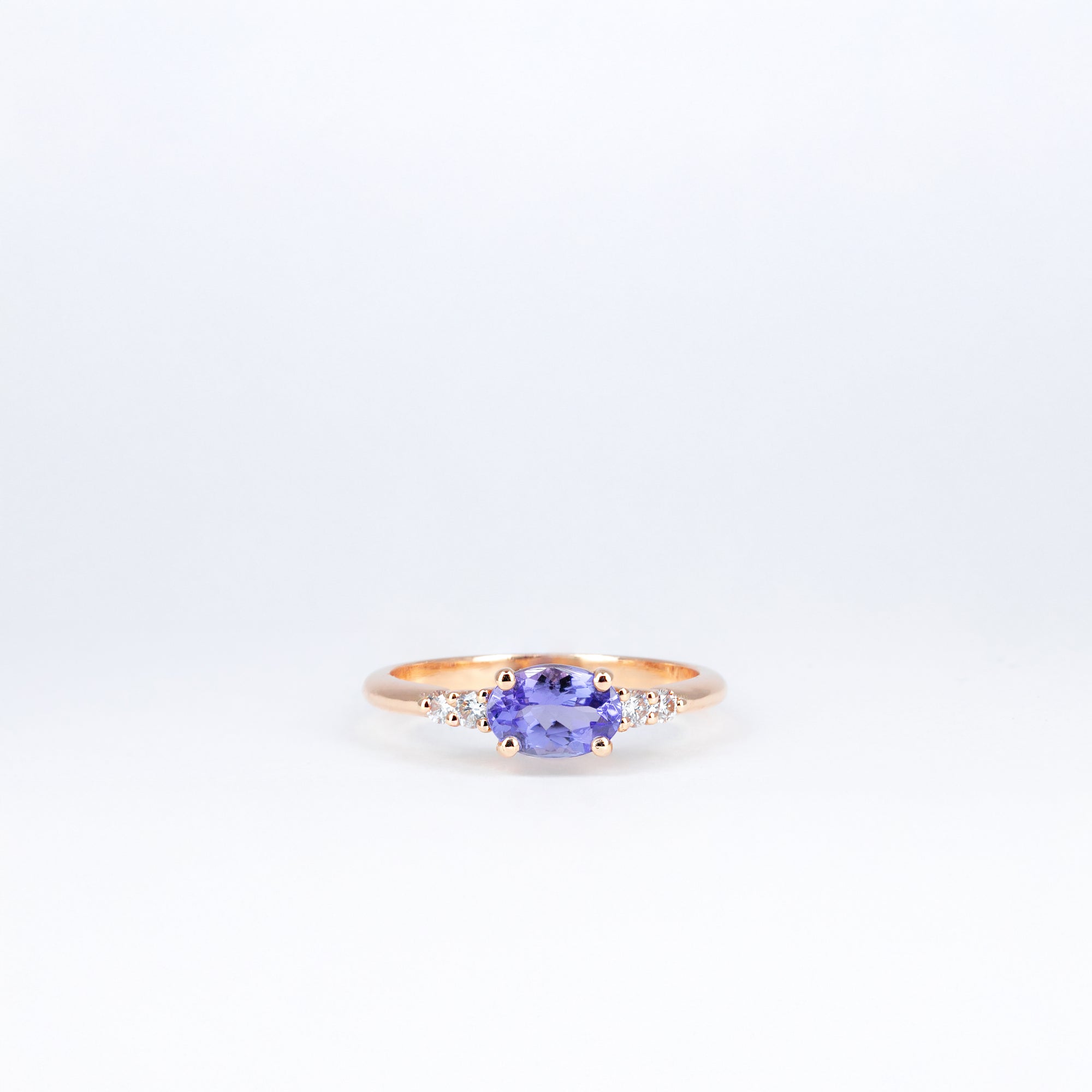 Bague tanzanite et diamants