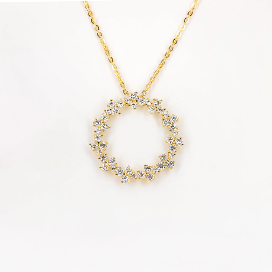 Collier Or Jaune et Diamants
