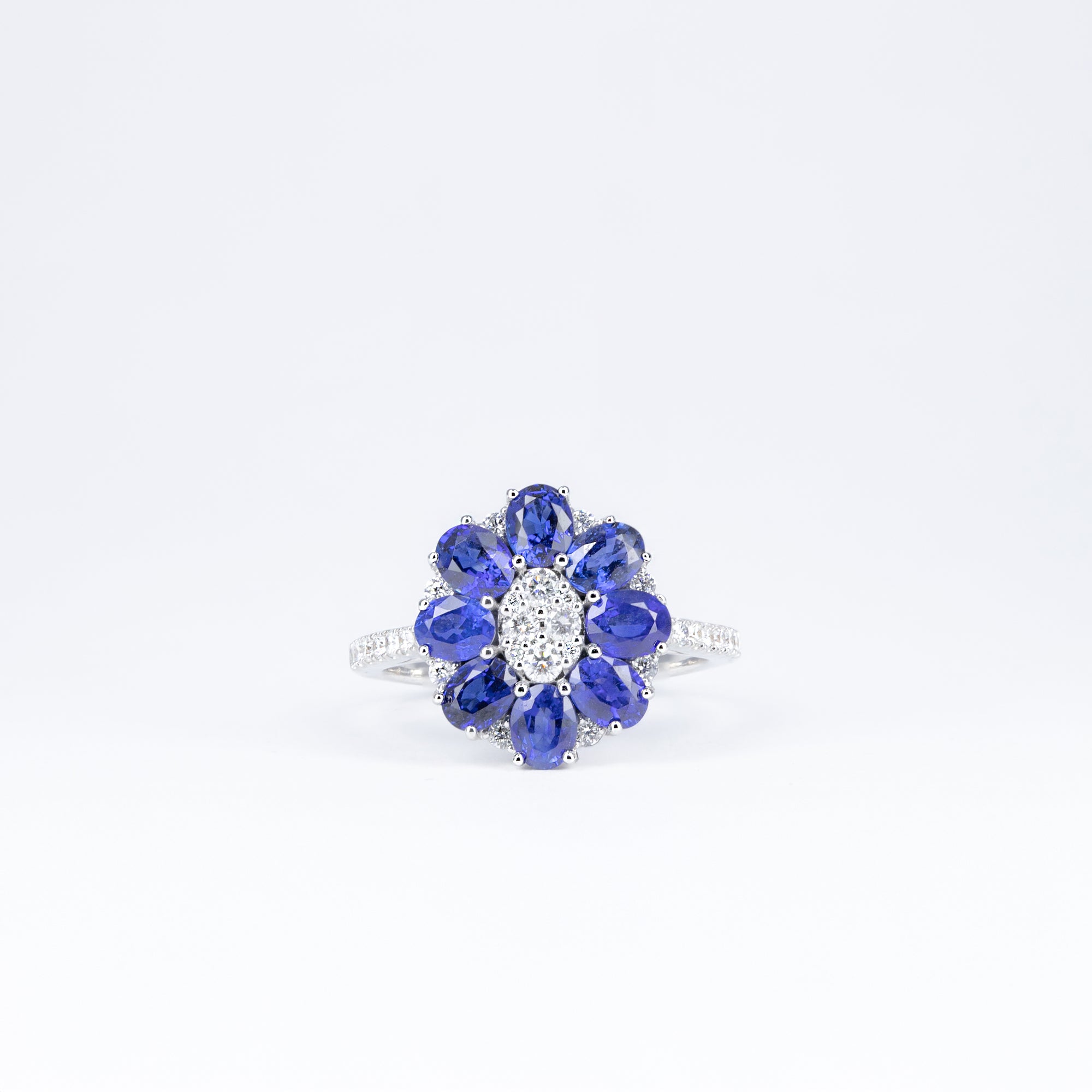 Bague saphir bleu