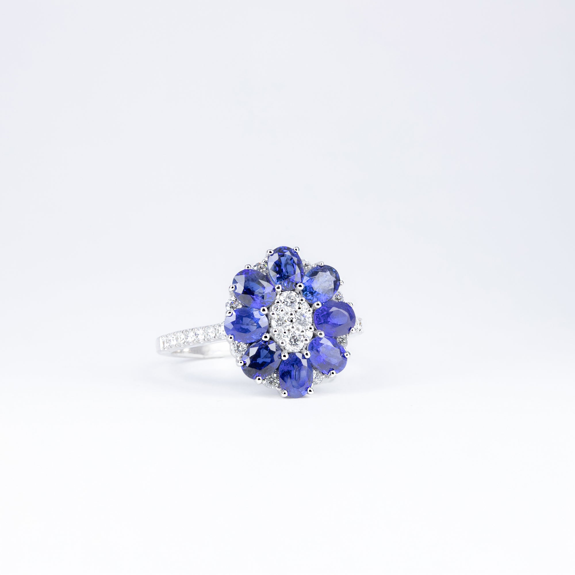 Bague saphir bleu
