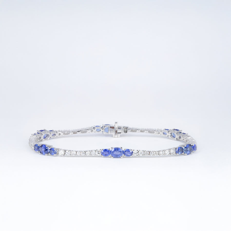 Bracelet saphirs et diamants