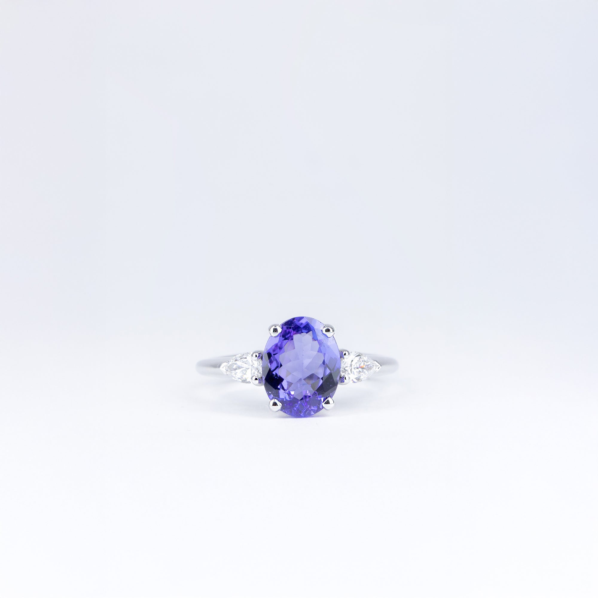 Bague tanzanite et diamants