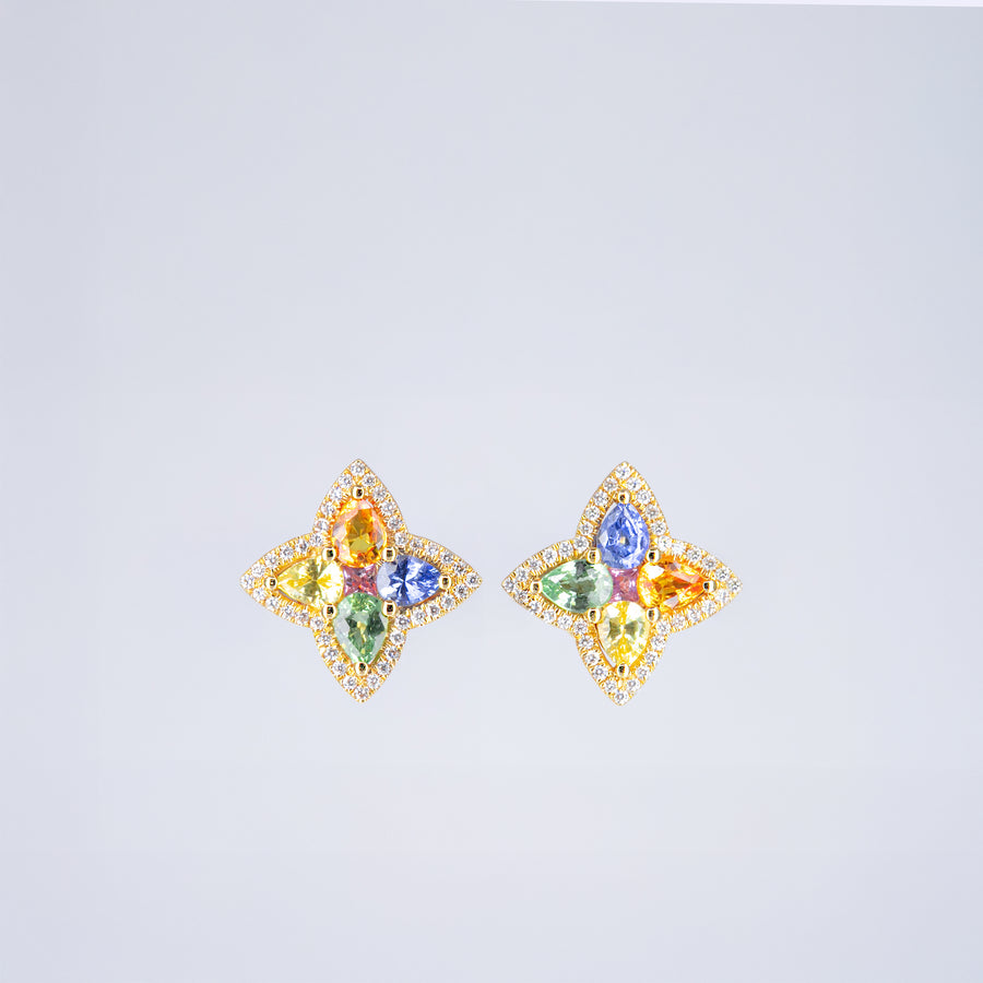 BOUCLES D’OREILLES ÉTOILES ARLEQUIN