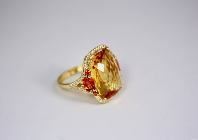 Bague citrine,Bordeaux, Pessac, Andernos, Le Bouscat, Paris